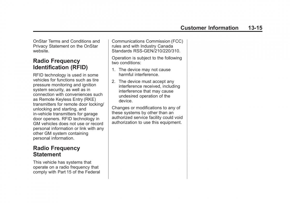 Chevrolet Captiva owners manual / page 359