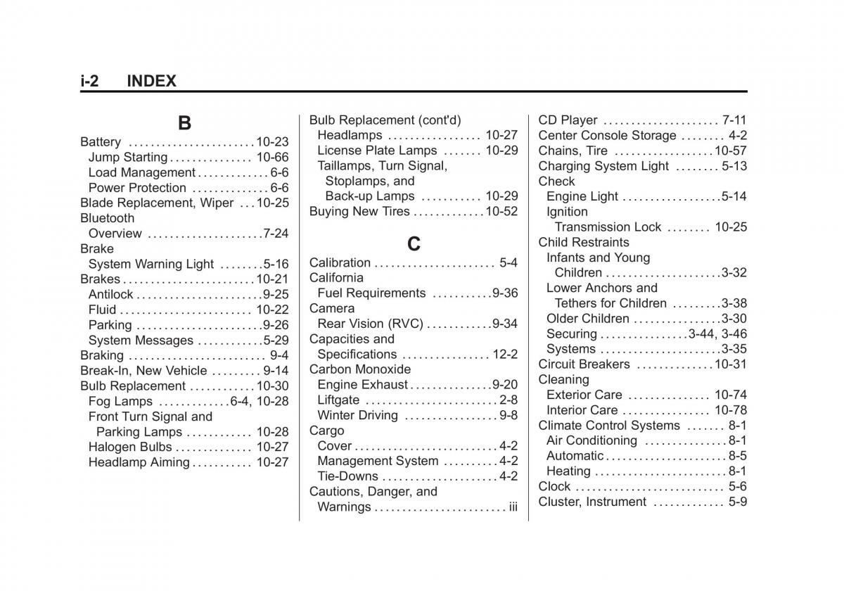 Chevrolet Captiva owners manual / page 372