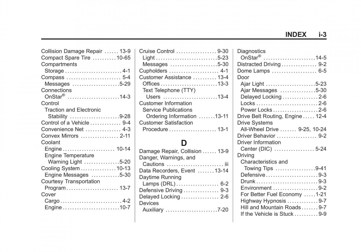 Chevrolet Captiva owners manual / page 373