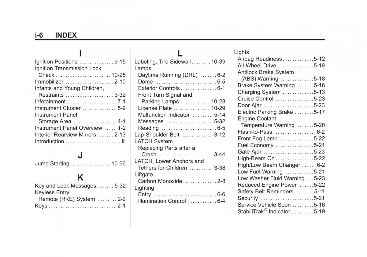 Chevrolet Captiva owners manual / page 376