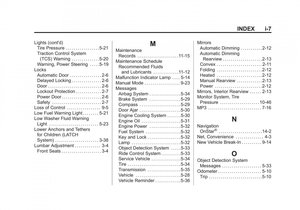 Chevrolet Captiva owners manual / page 377