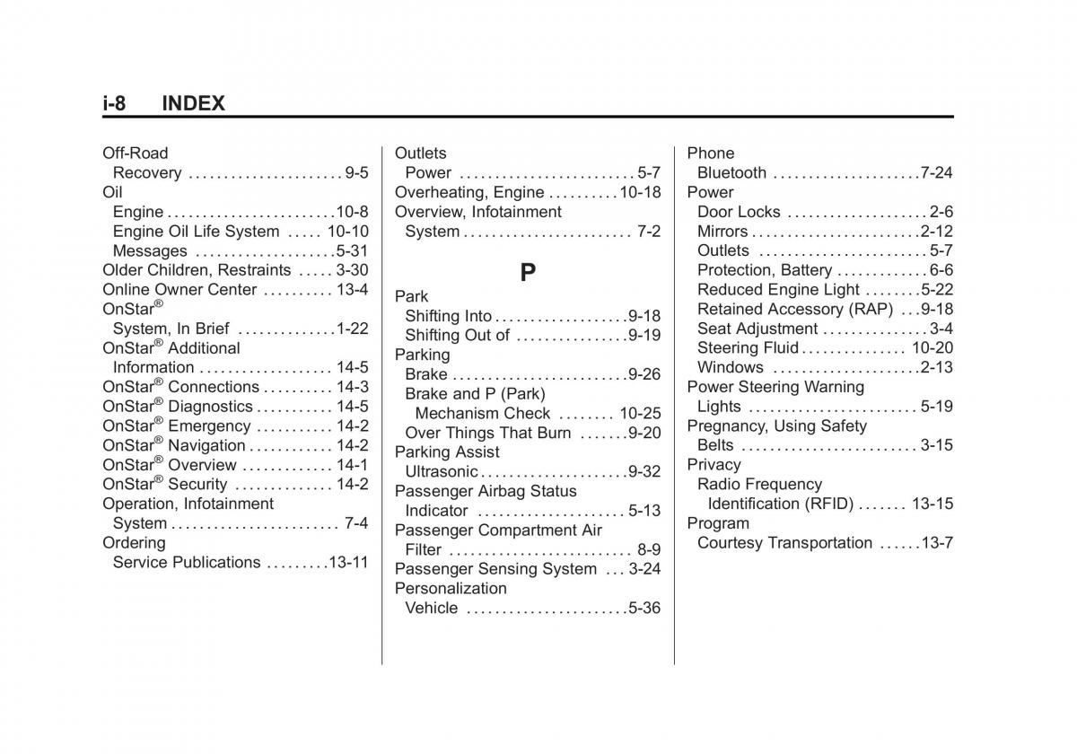 Chevrolet Captiva owners manual / page 378