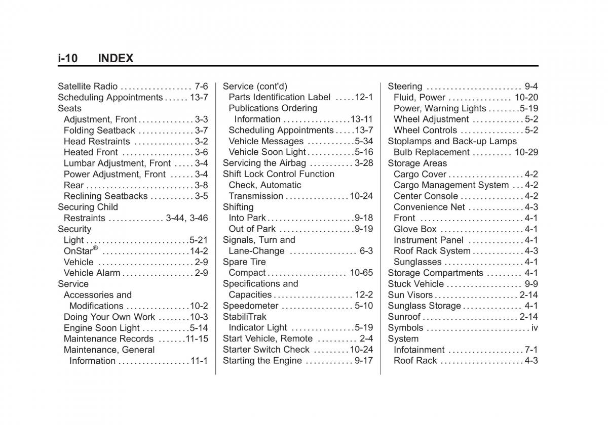 Chevrolet Captiva owners manual / page 380