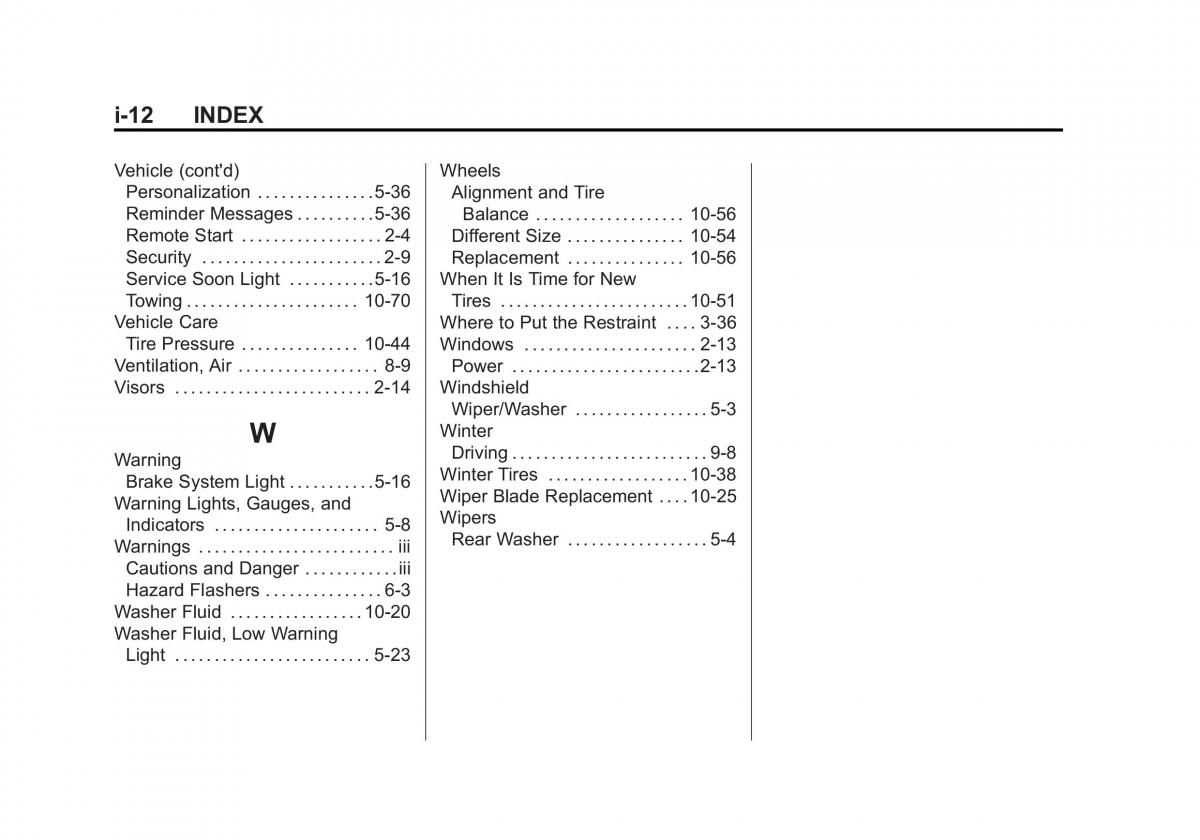 Chevrolet Captiva owners manual / page 382