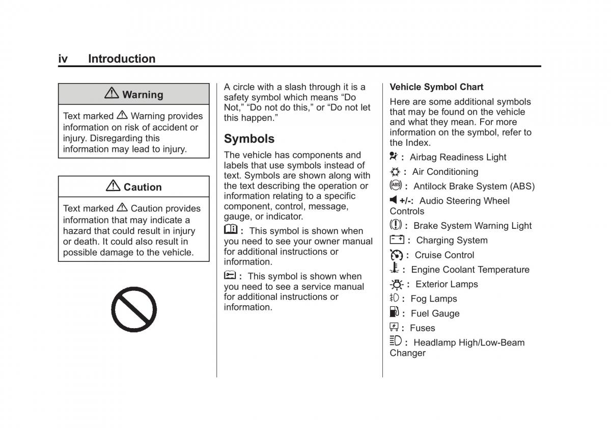 Chevrolet Captiva owners manual / page 4