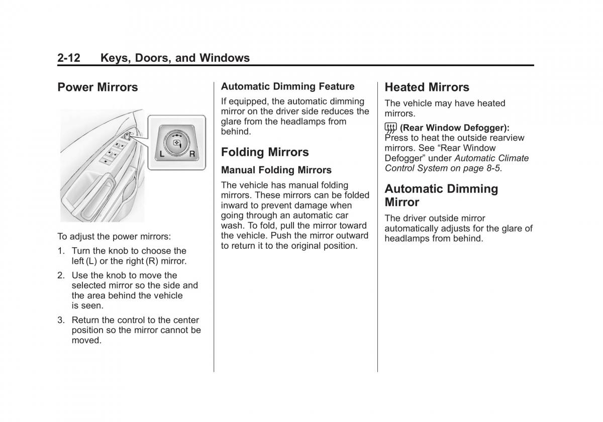 Chevrolet Captiva owners manual / page 40