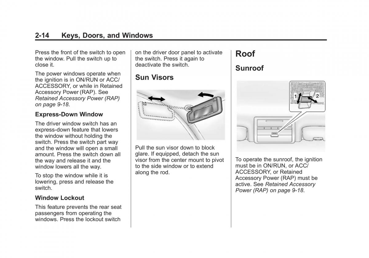 Chevrolet Captiva owners manual / page 42