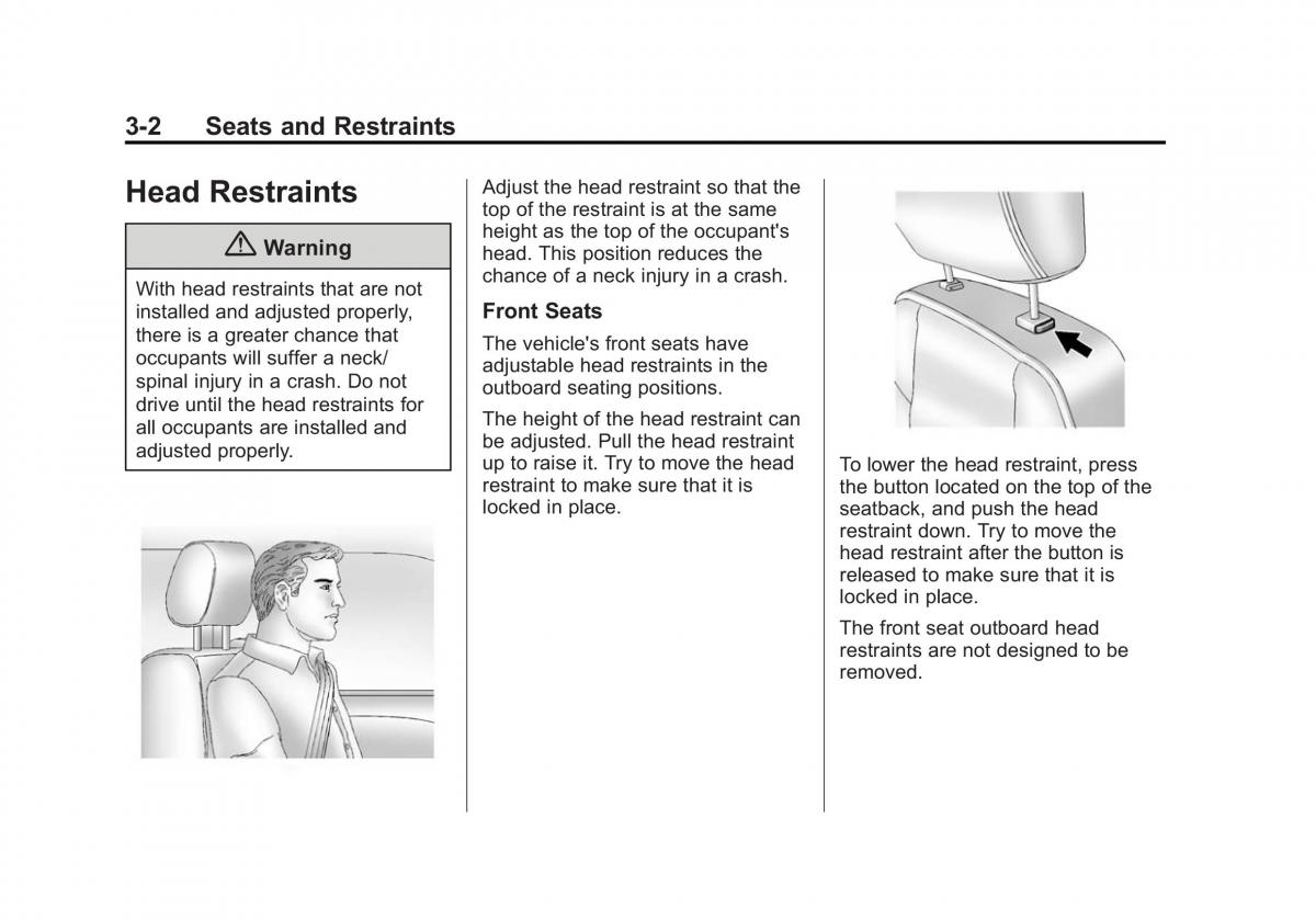 Chevrolet Captiva owners manual / page 46