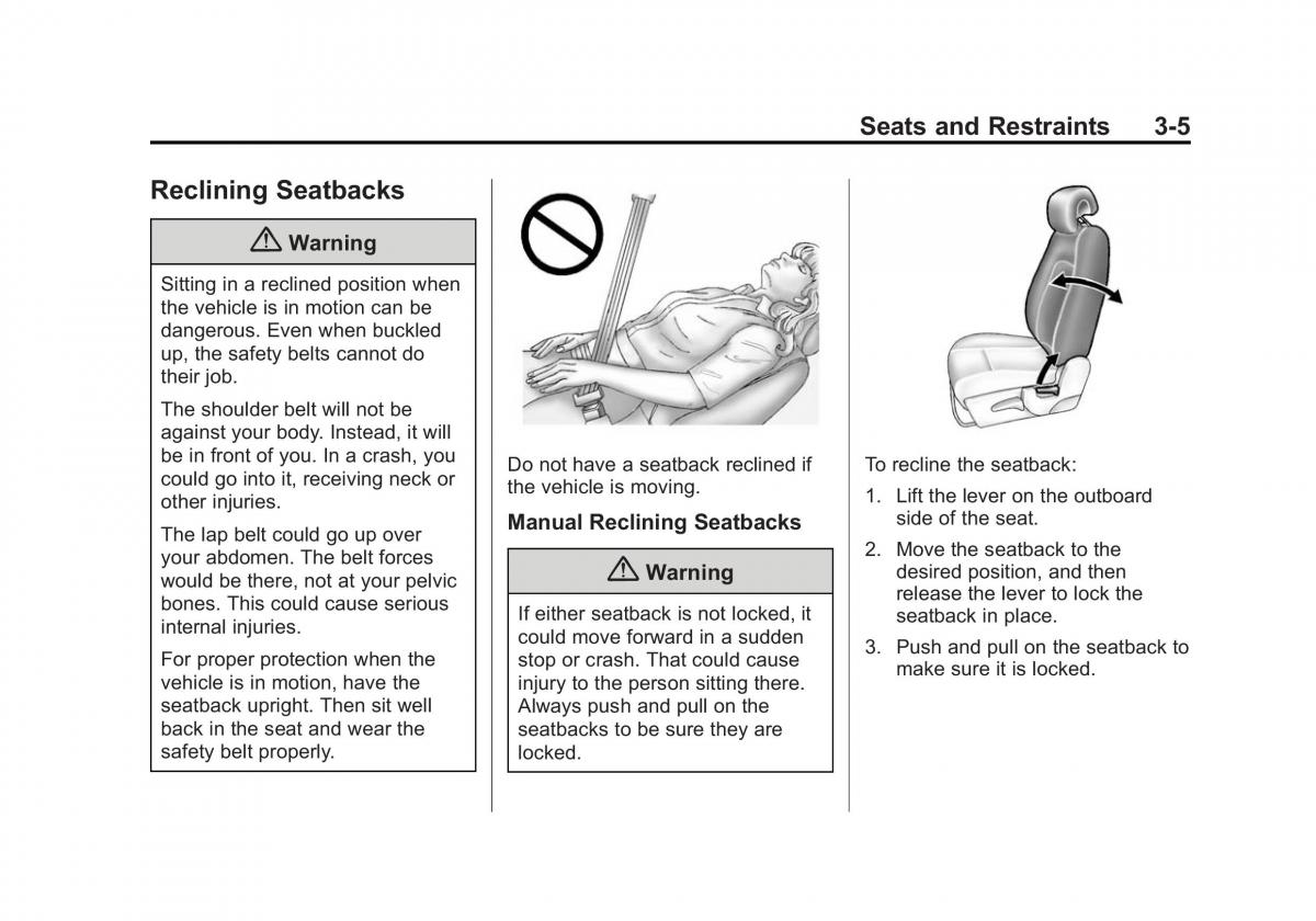 Chevrolet Captiva owners manual / page 49