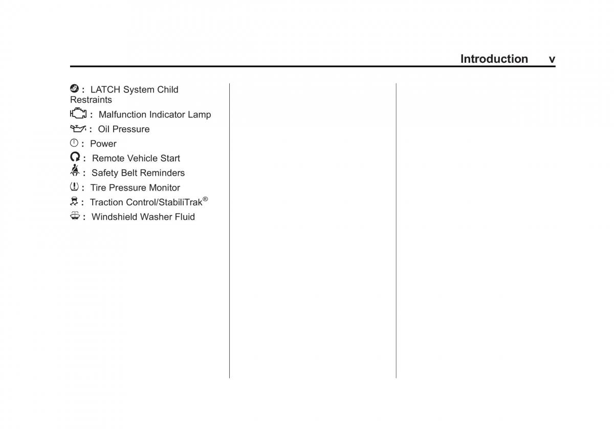 Chevrolet Captiva owners manual / page 5