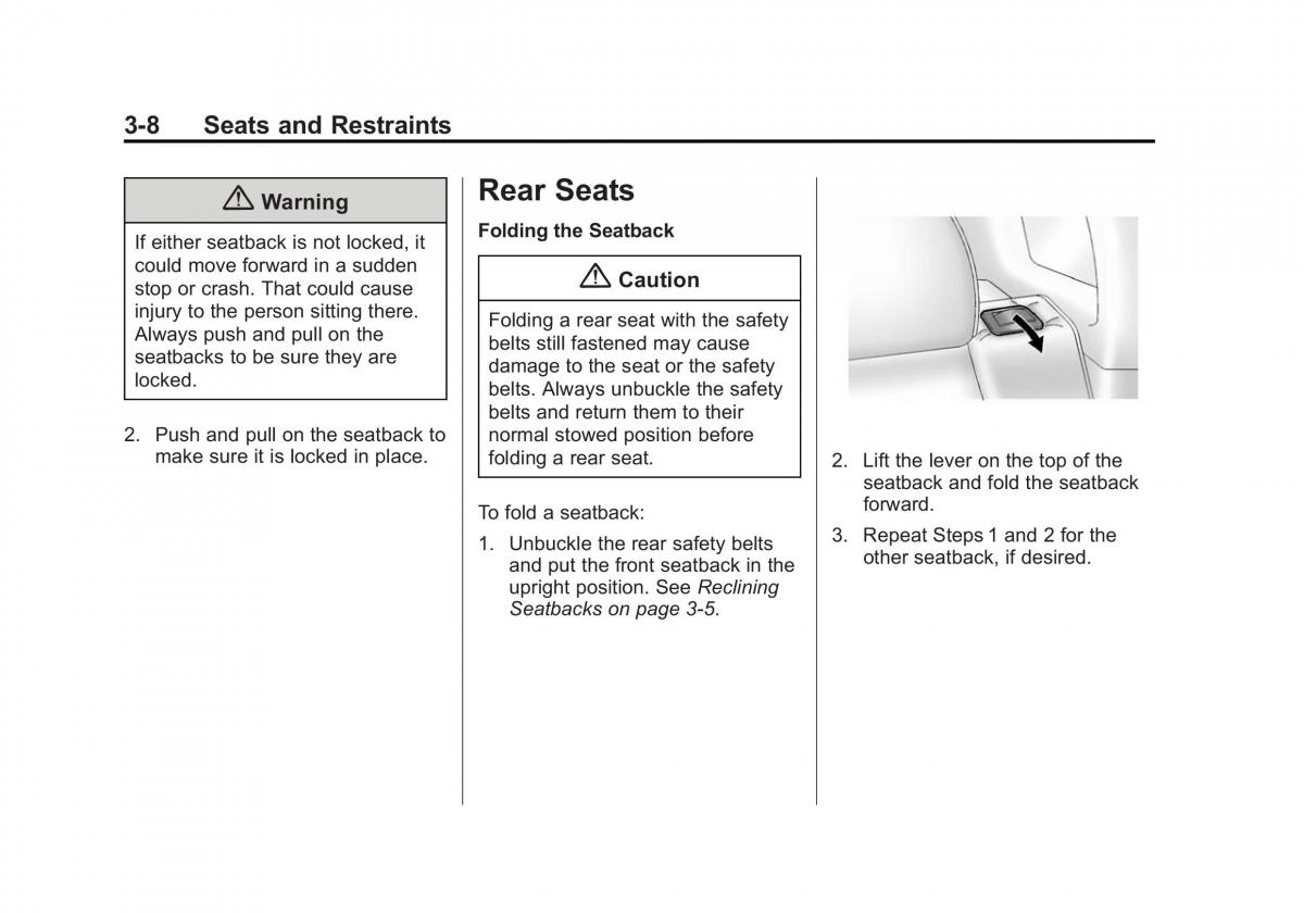 Chevrolet Captiva owners manual / page 52