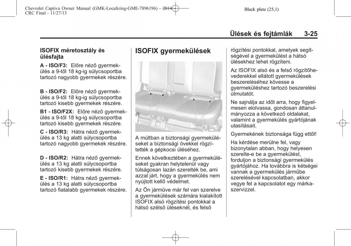 Chevrolet Captiva Kezelesi utmutato / page 67