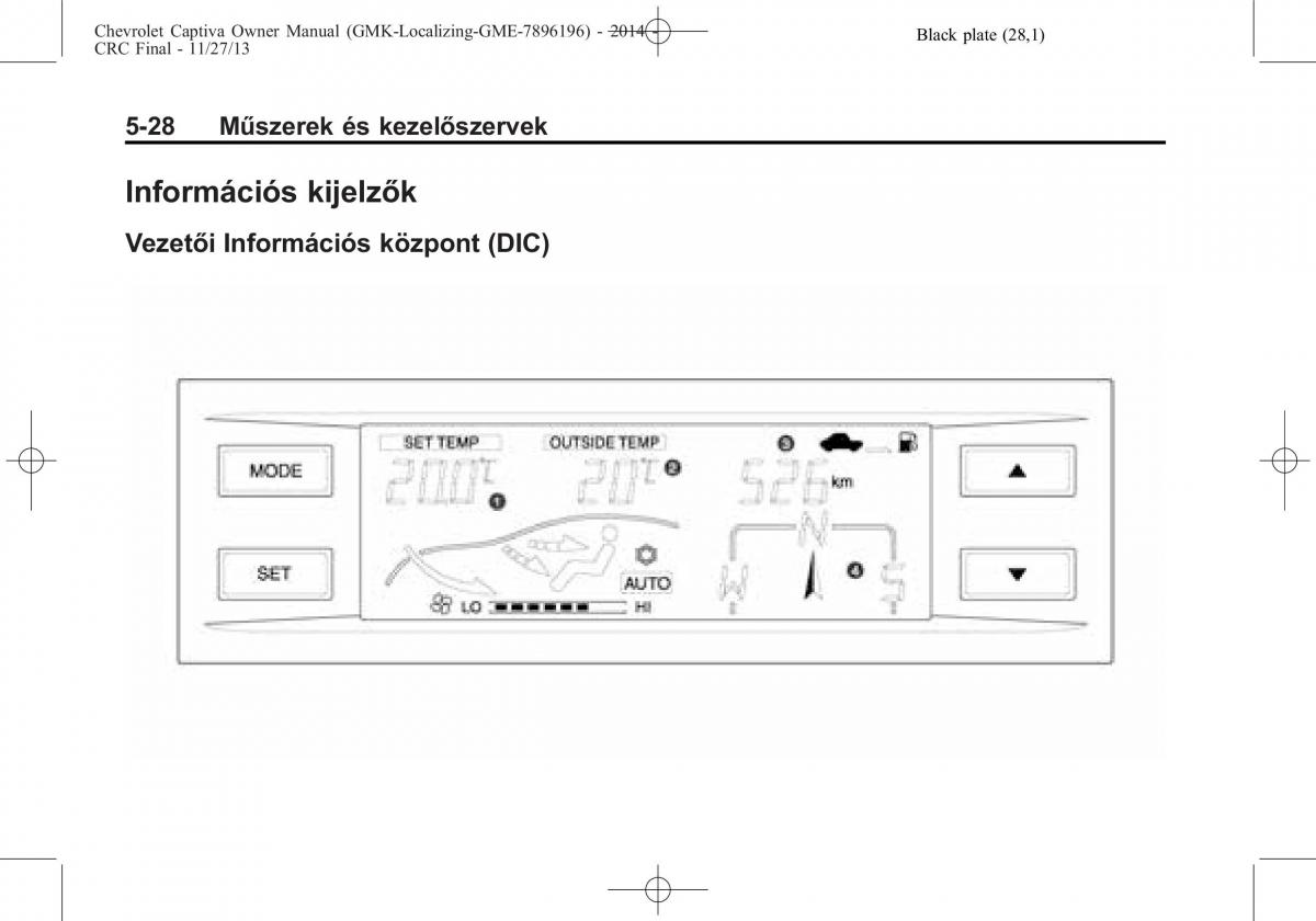 Chevrolet Captiva Kezelesi utmutato / page 108