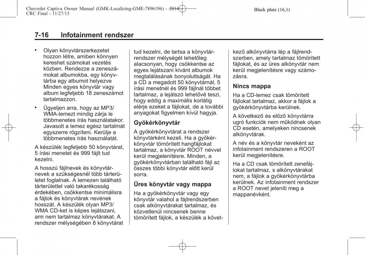 Chevrolet Captiva Kezelesi utmutato / page 140