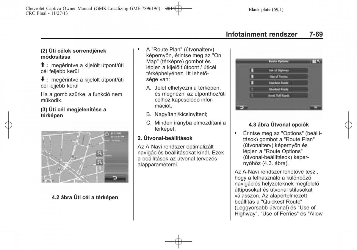 Chevrolet Captiva Kezelesi utmutato / page 193