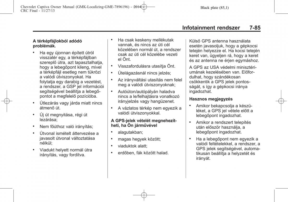 Chevrolet Captiva Kezelesi utmutato / page 209