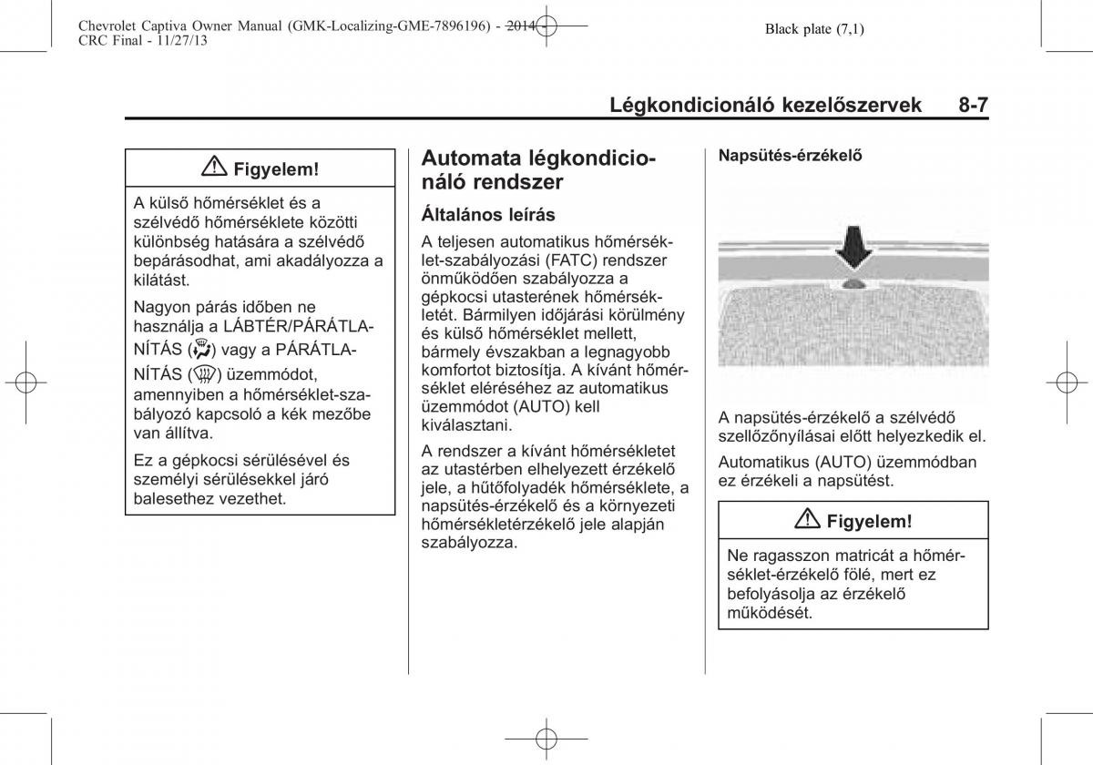 Chevrolet Captiva Kezelesi utmutato / page 221