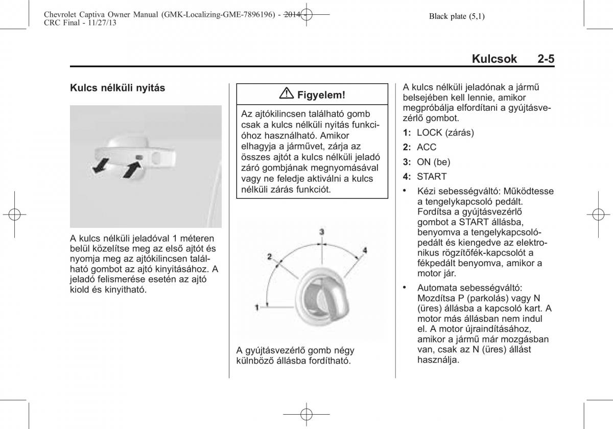 Chevrolet Captiva Kezelesi utmutato / page 23