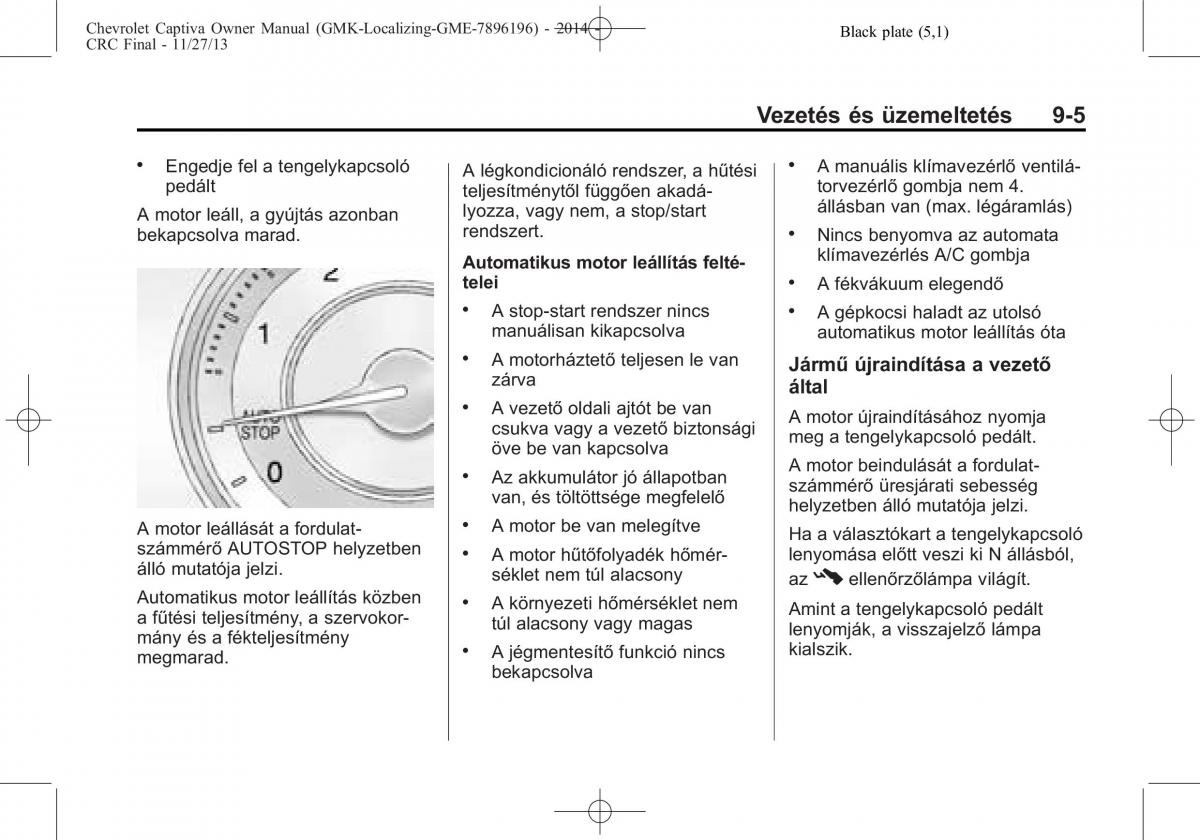 Chevrolet Captiva Kezelesi utmutato / page 237