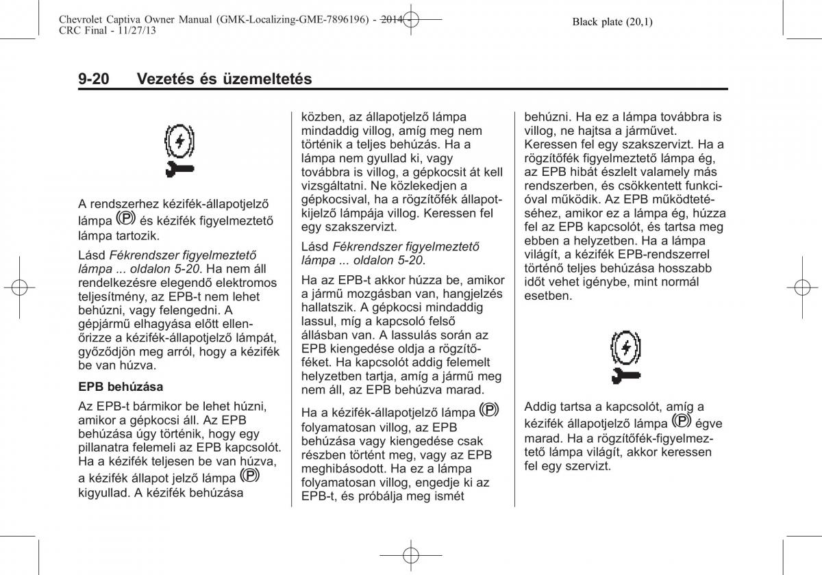 Chevrolet Captiva Kezelesi utmutato / page 252