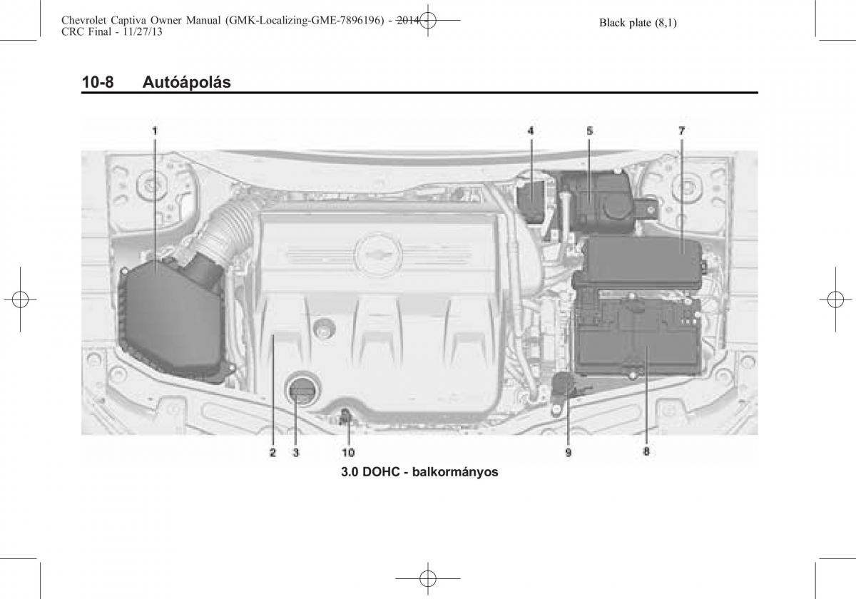 Chevrolet Captiva Kezelesi utmutato / page 278