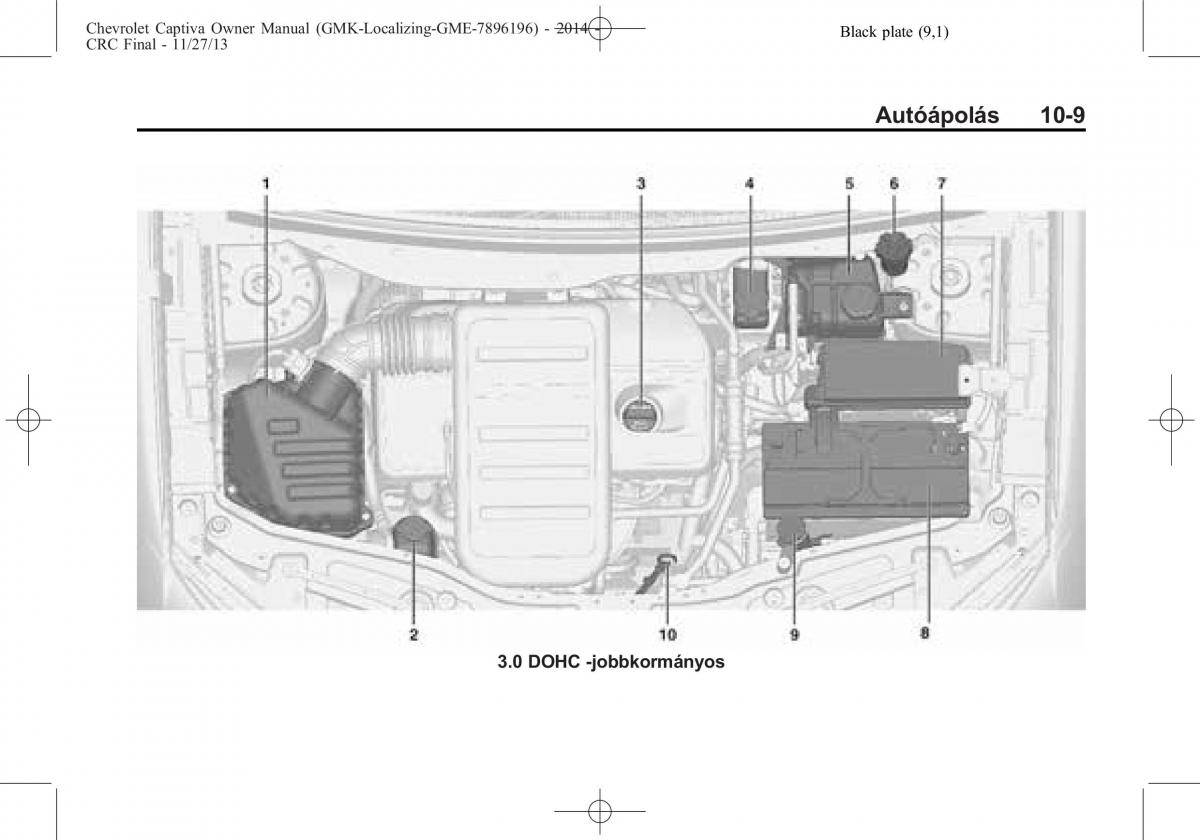 Chevrolet Captiva Kezelesi utmutato / page 279