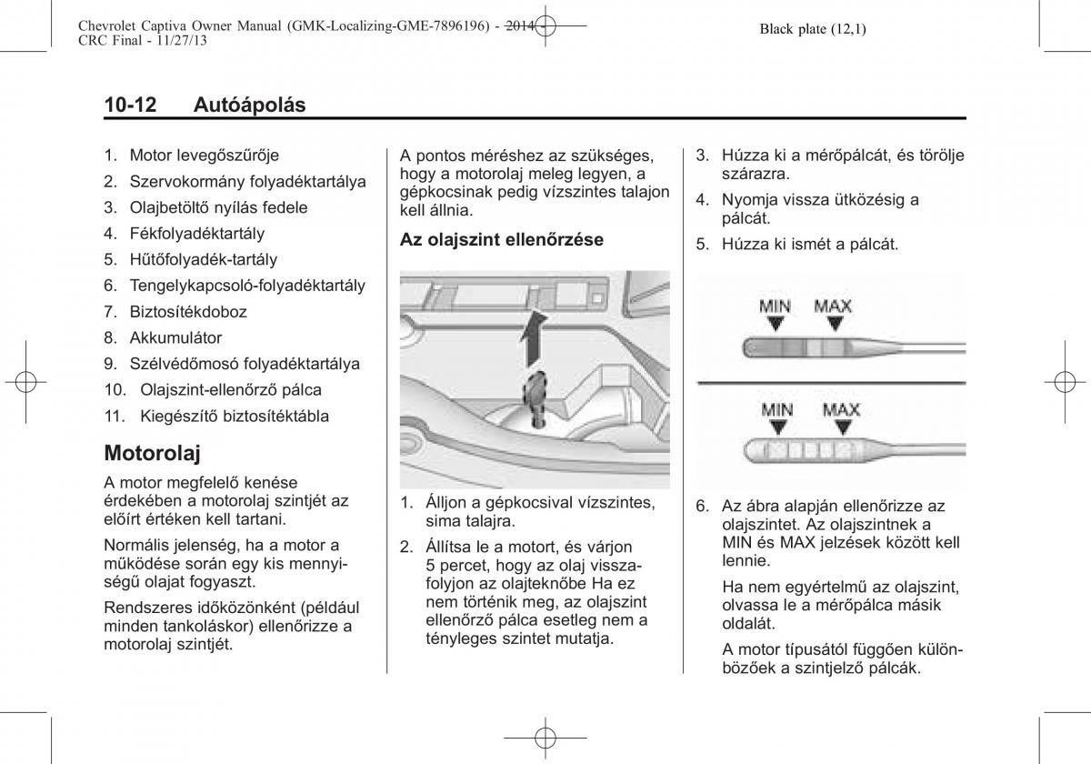 Chevrolet Captiva Kezelesi utmutato / page 282