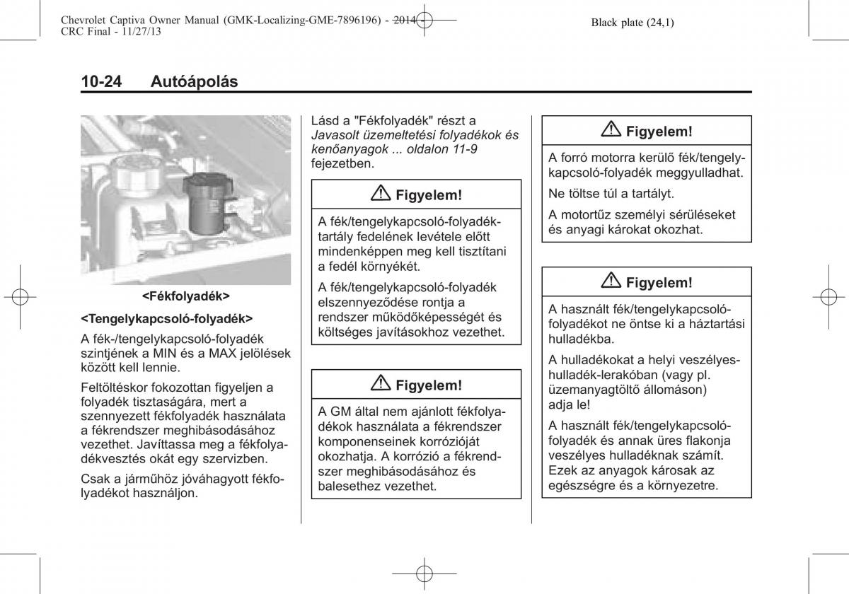 Chevrolet Captiva Kezelesi utmutato / page 294