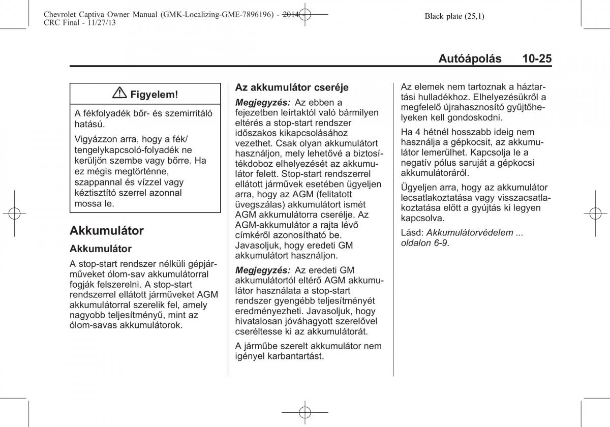 Chevrolet Captiva Kezelesi utmutato / page 295