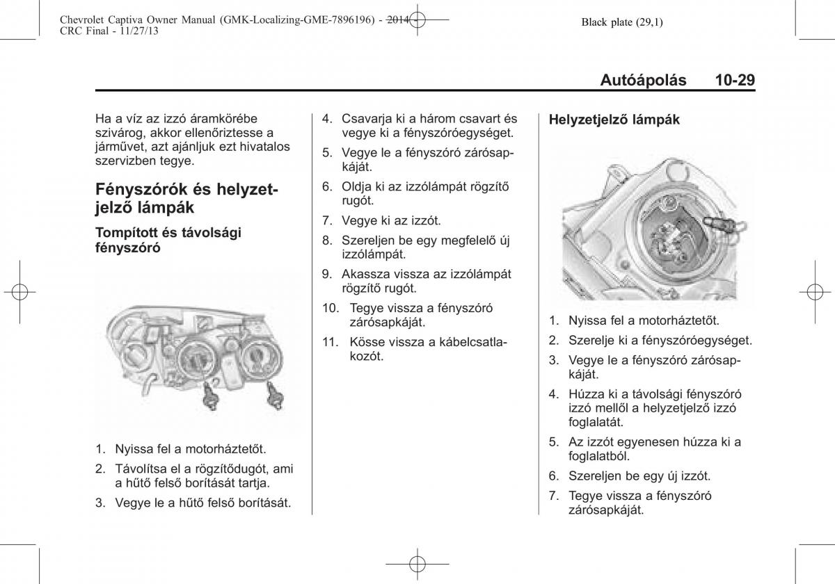 Chevrolet Captiva Kezelesi utmutato / page 299