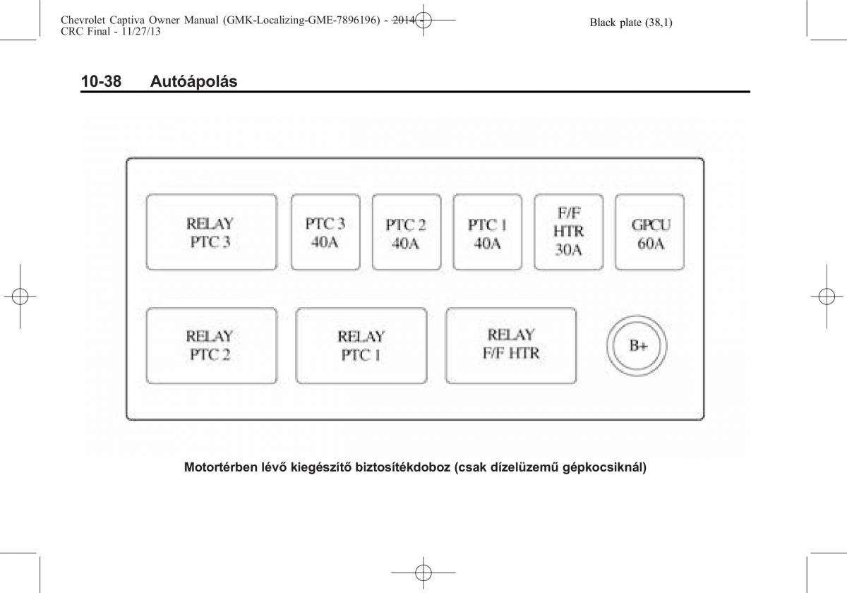 Chevrolet Captiva Kezelesi utmutato / page 308