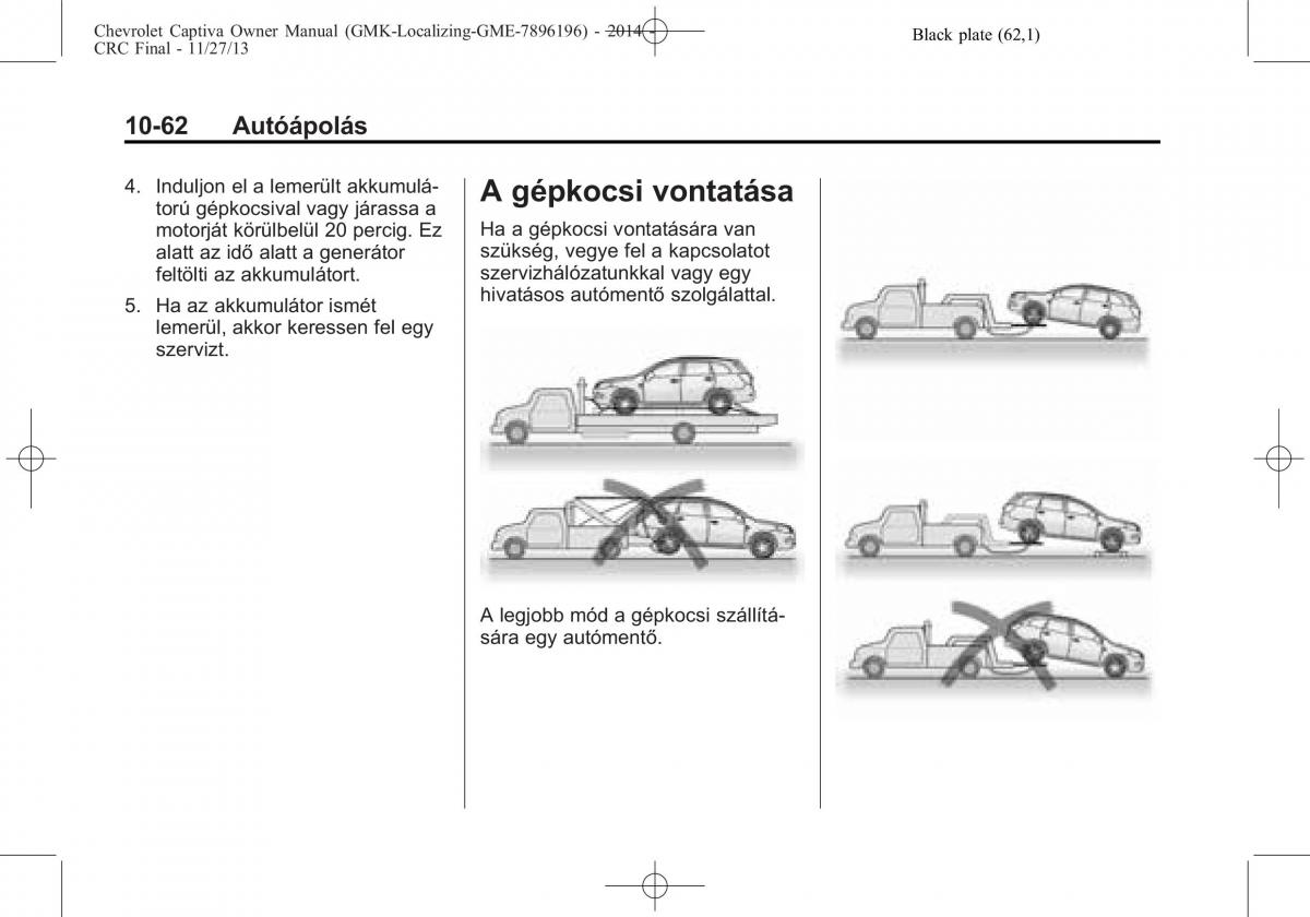 Chevrolet Captiva Kezelesi utmutato / page 332