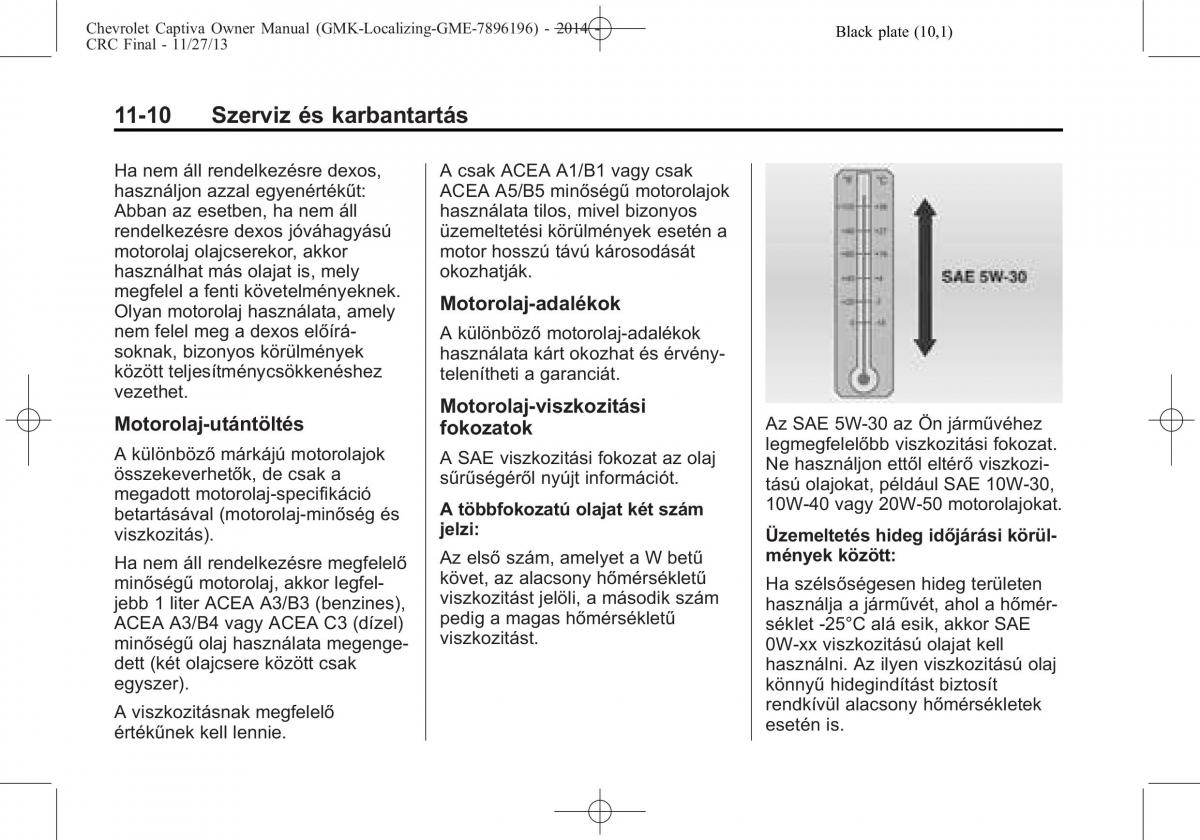 Chevrolet Captiva Kezelesi utmutato / page 348