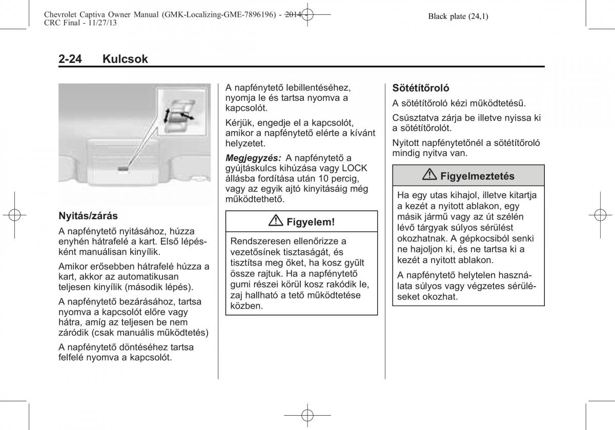 Chevrolet Captiva Kezelesi utmutato / page 42