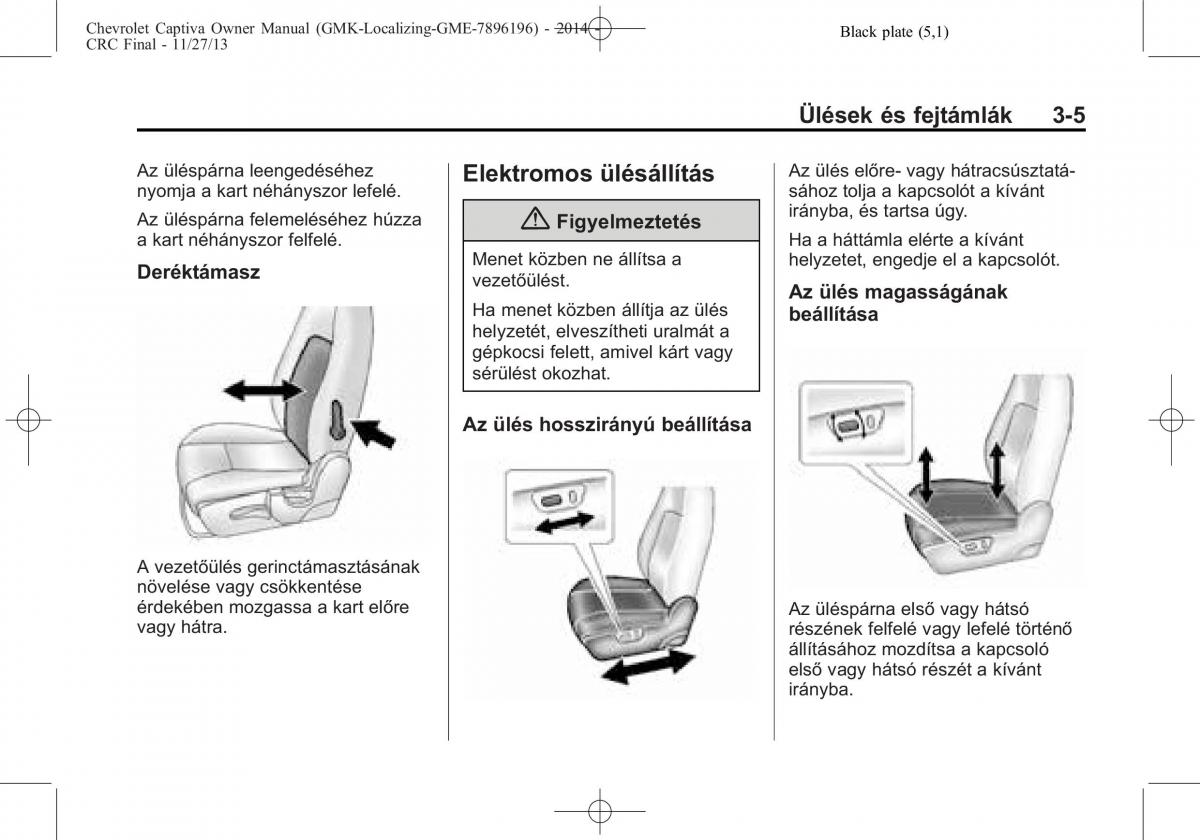 Chevrolet Captiva Kezelesi utmutato / page 47