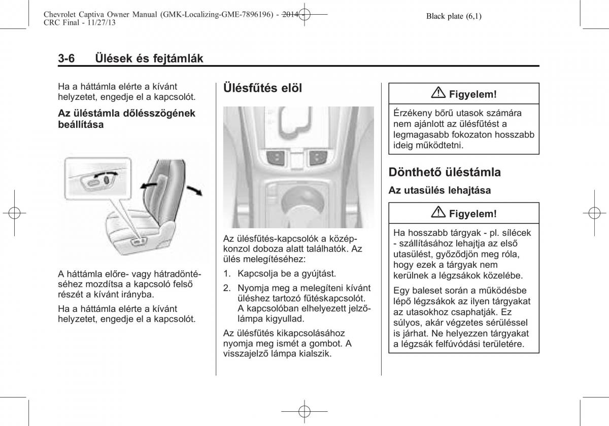 Chevrolet Captiva Kezelesi utmutato / page 48