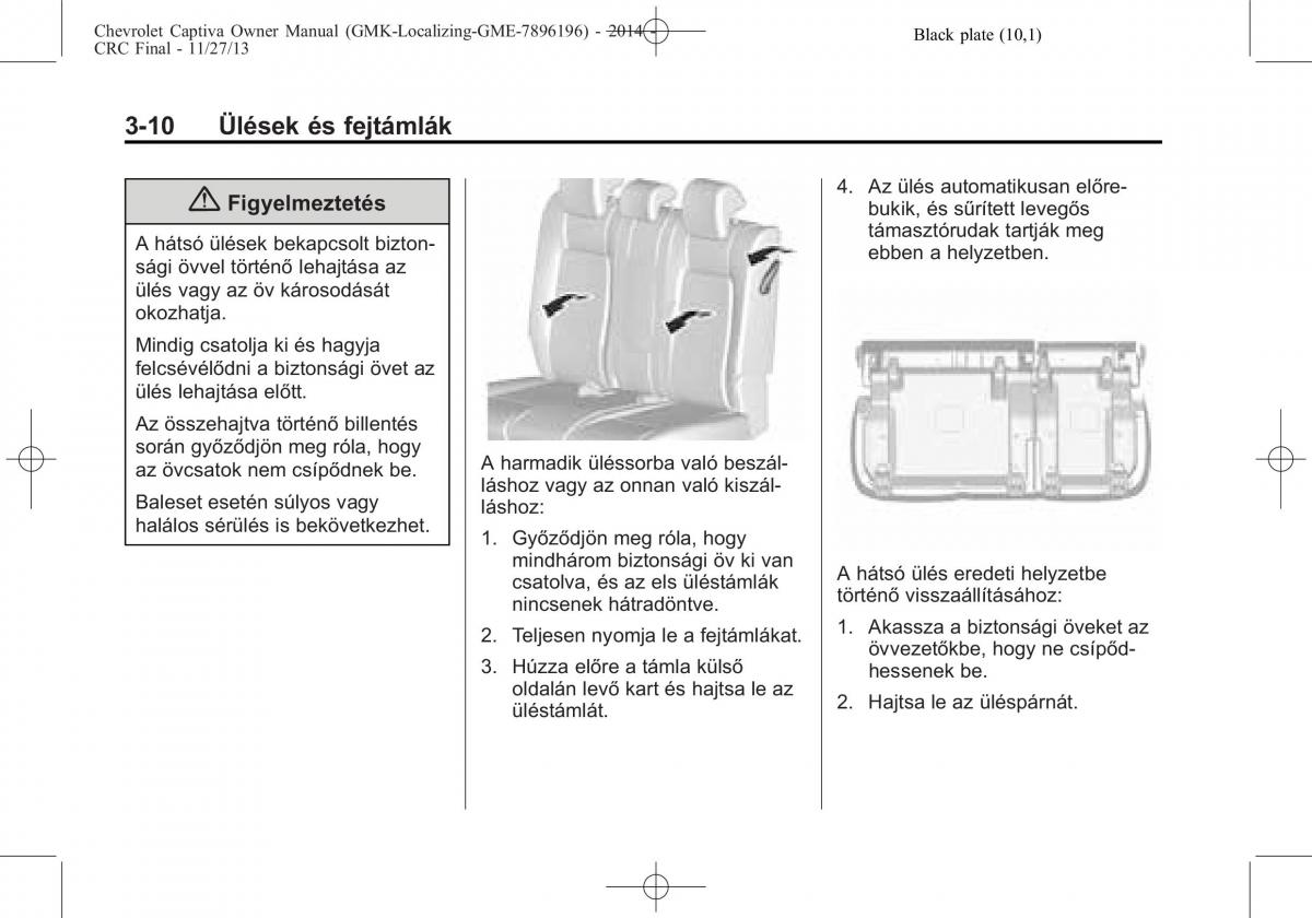 Chevrolet Captiva Kezelesi utmutato / page 52