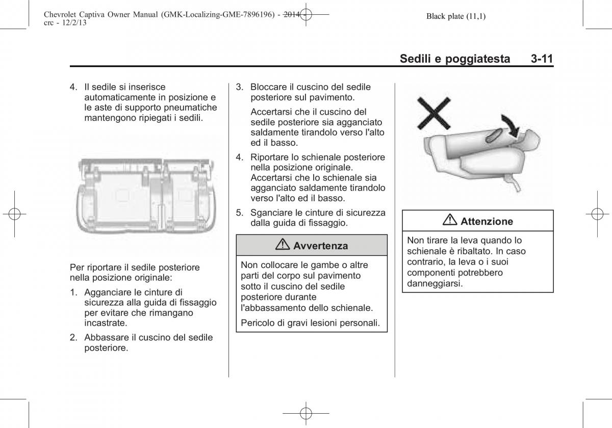 Chevrolet Captiva manuale del proprietario / page 55