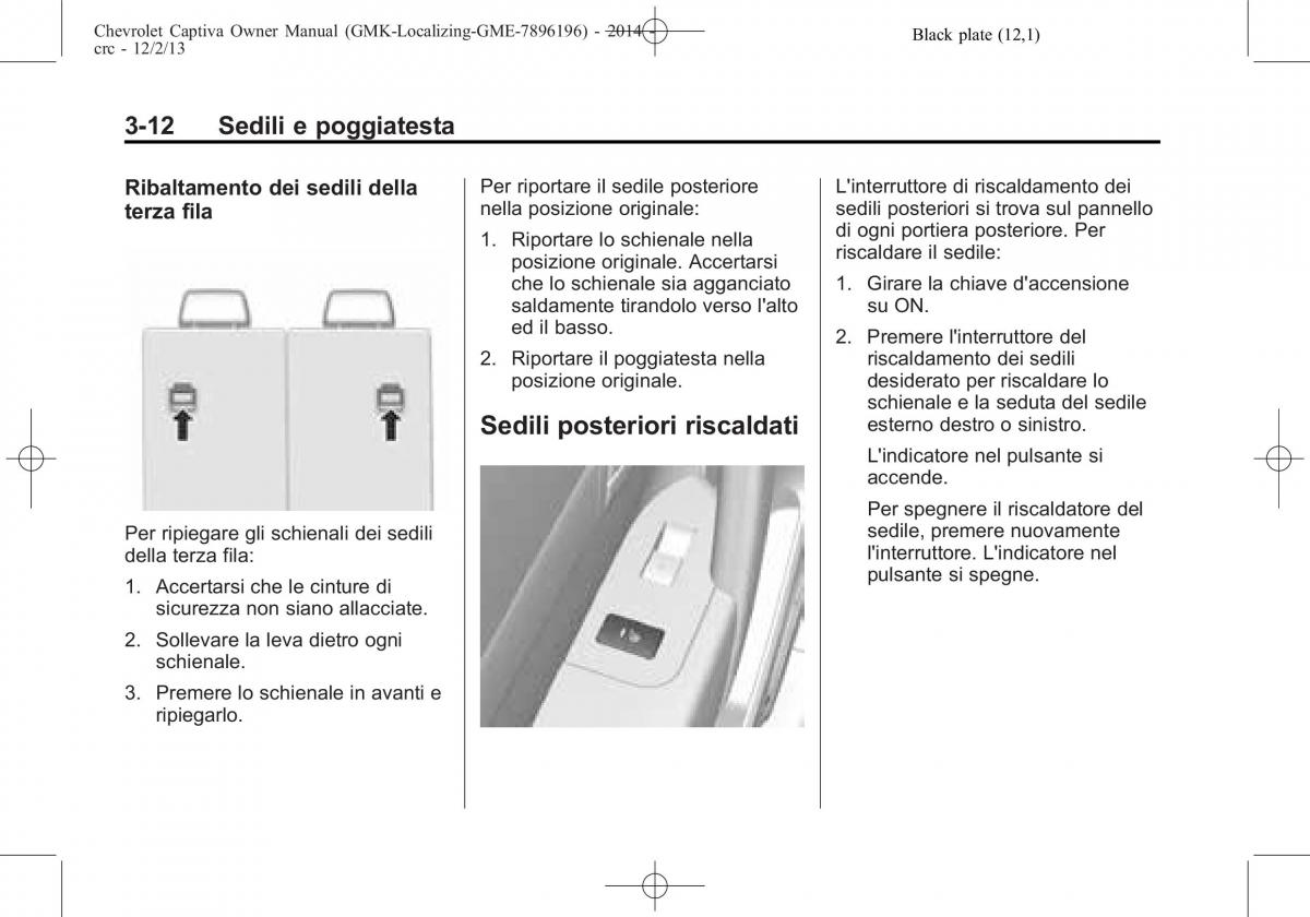 Chevrolet Captiva manuale del proprietario / page 56