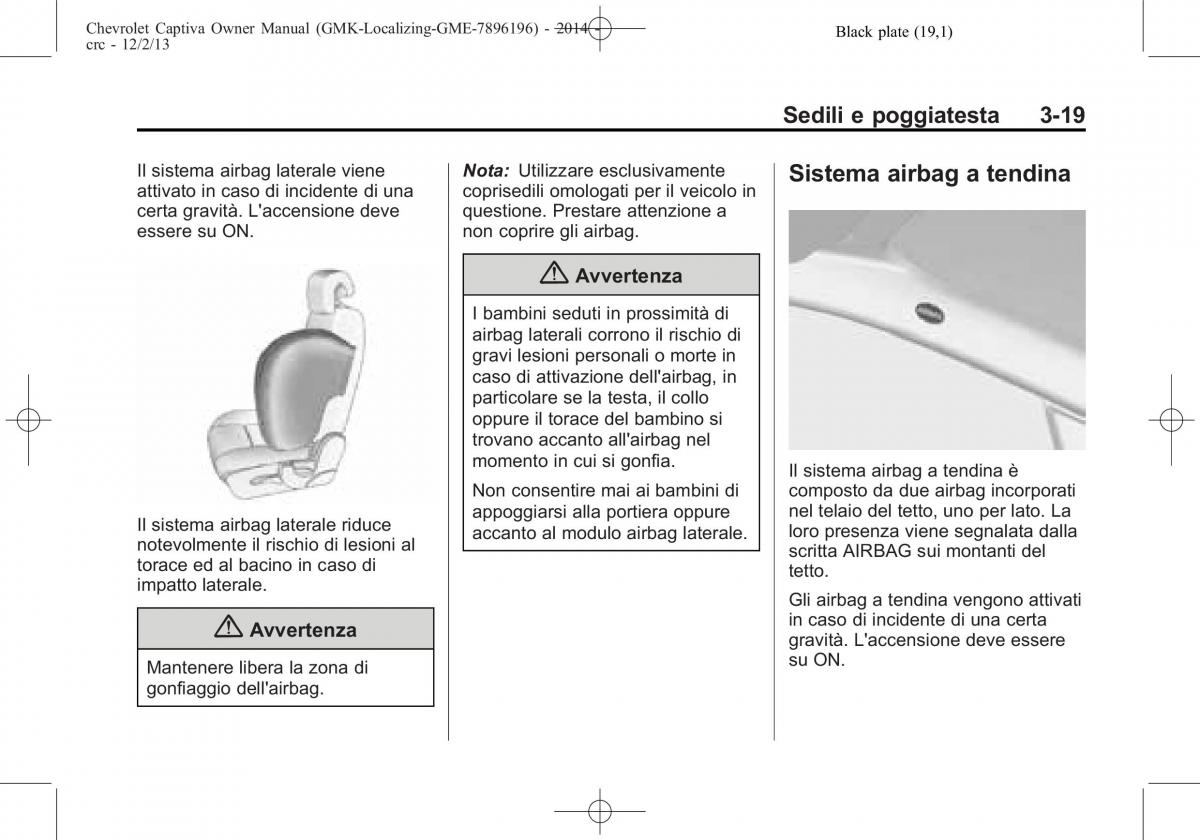 Chevrolet Captiva manuale del proprietario / page 63