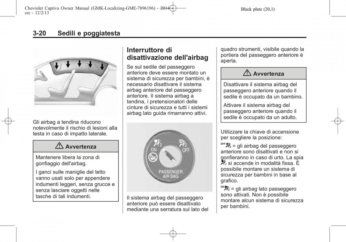 Chevrolet Captiva manuale del proprietario / page 64