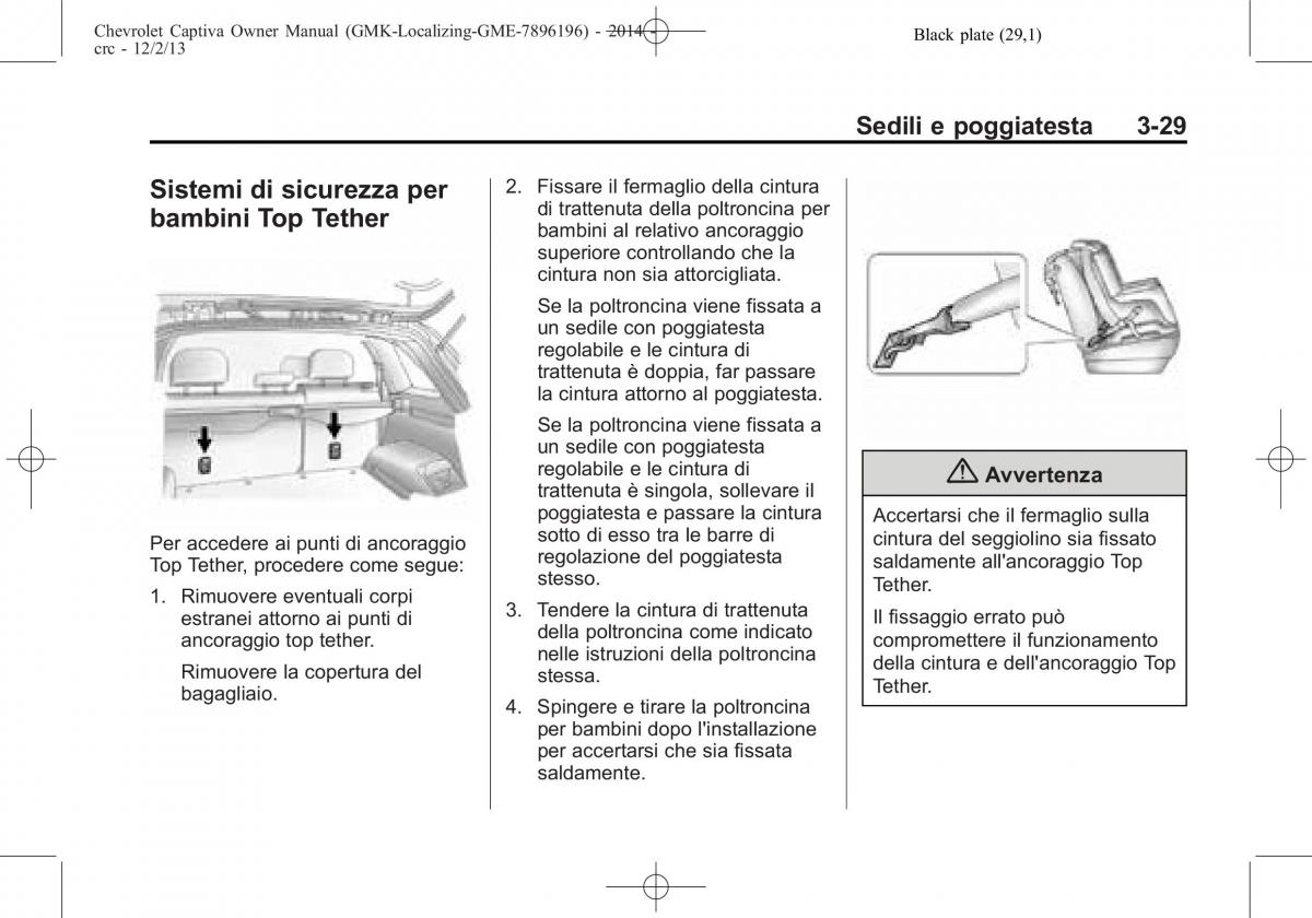 Chevrolet Captiva manuale del proprietario / page 73