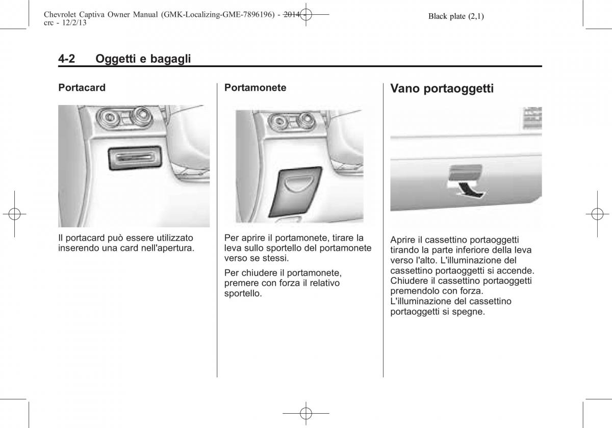 Chevrolet Captiva manuale del proprietario / page 76