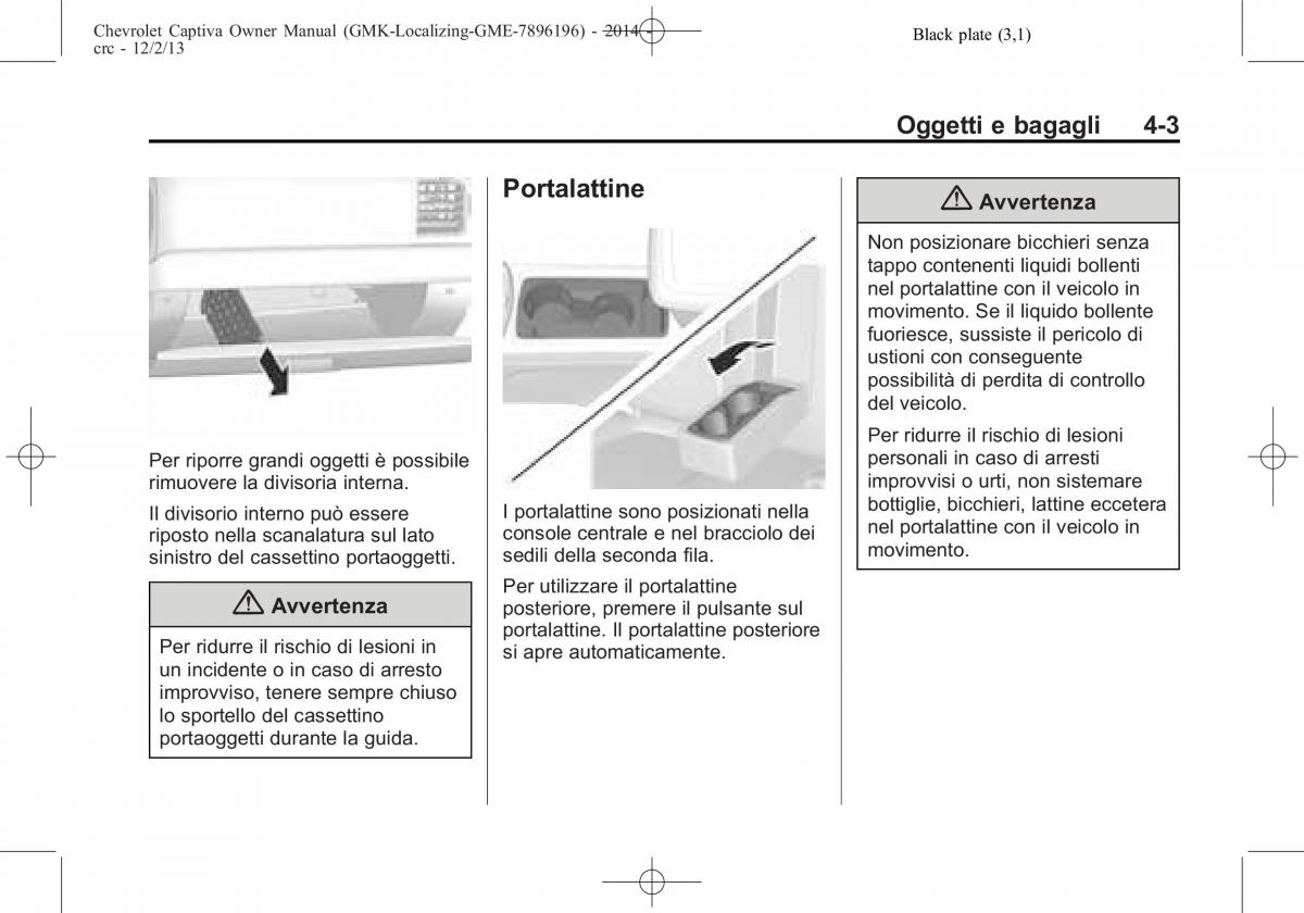 Chevrolet Captiva manuale del proprietario / page 77