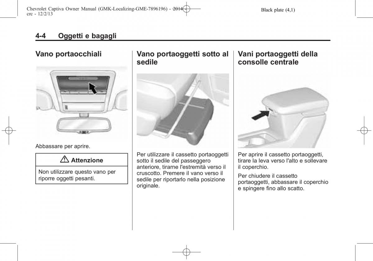 Chevrolet Captiva manuale del proprietario / page 78