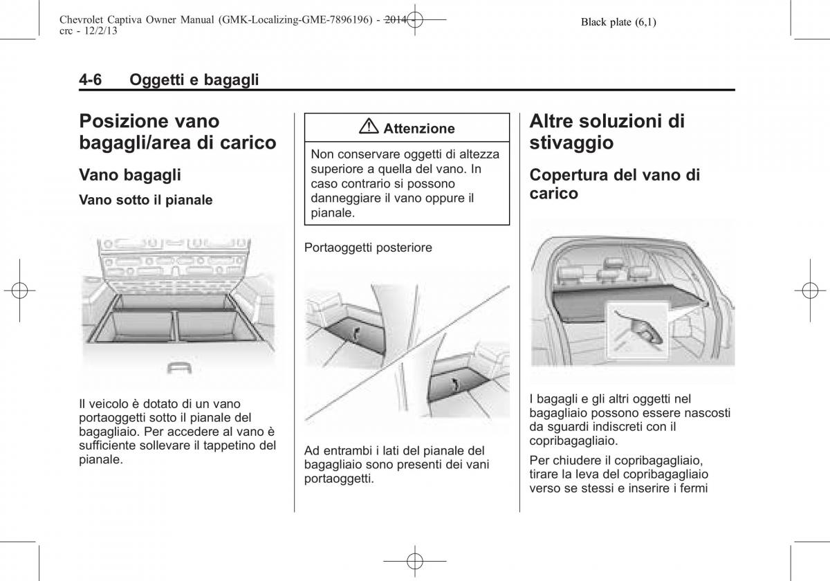 Chevrolet Captiva manuale del proprietario / page 80