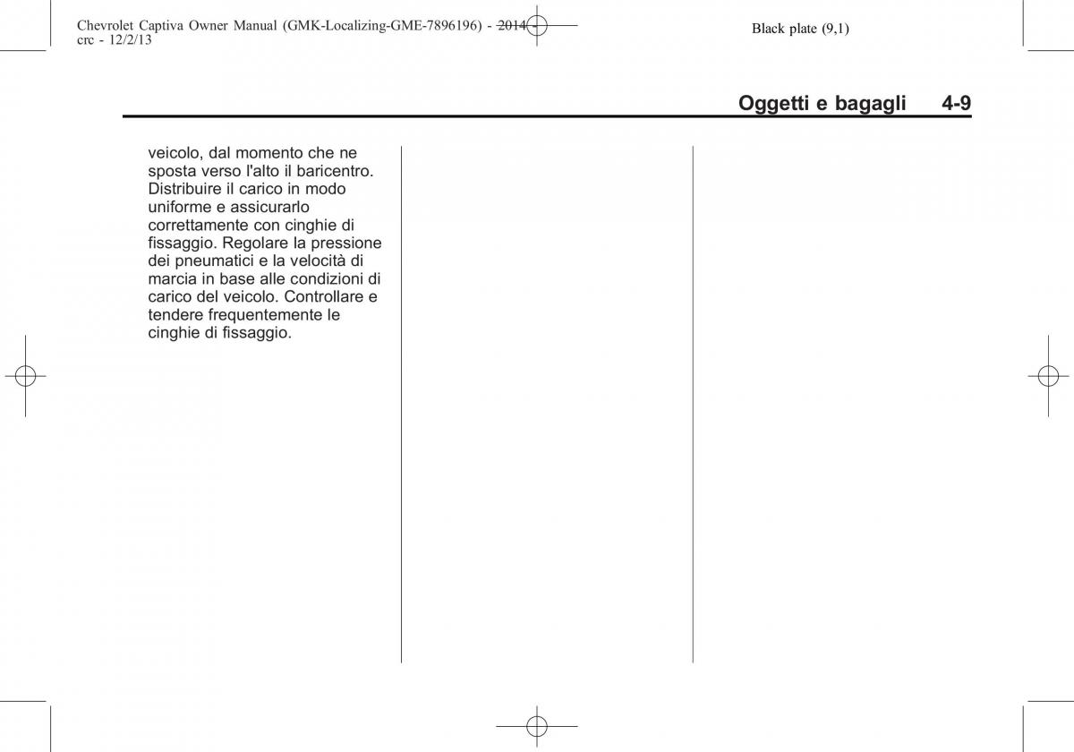 Chevrolet Captiva manuale del proprietario / page 83