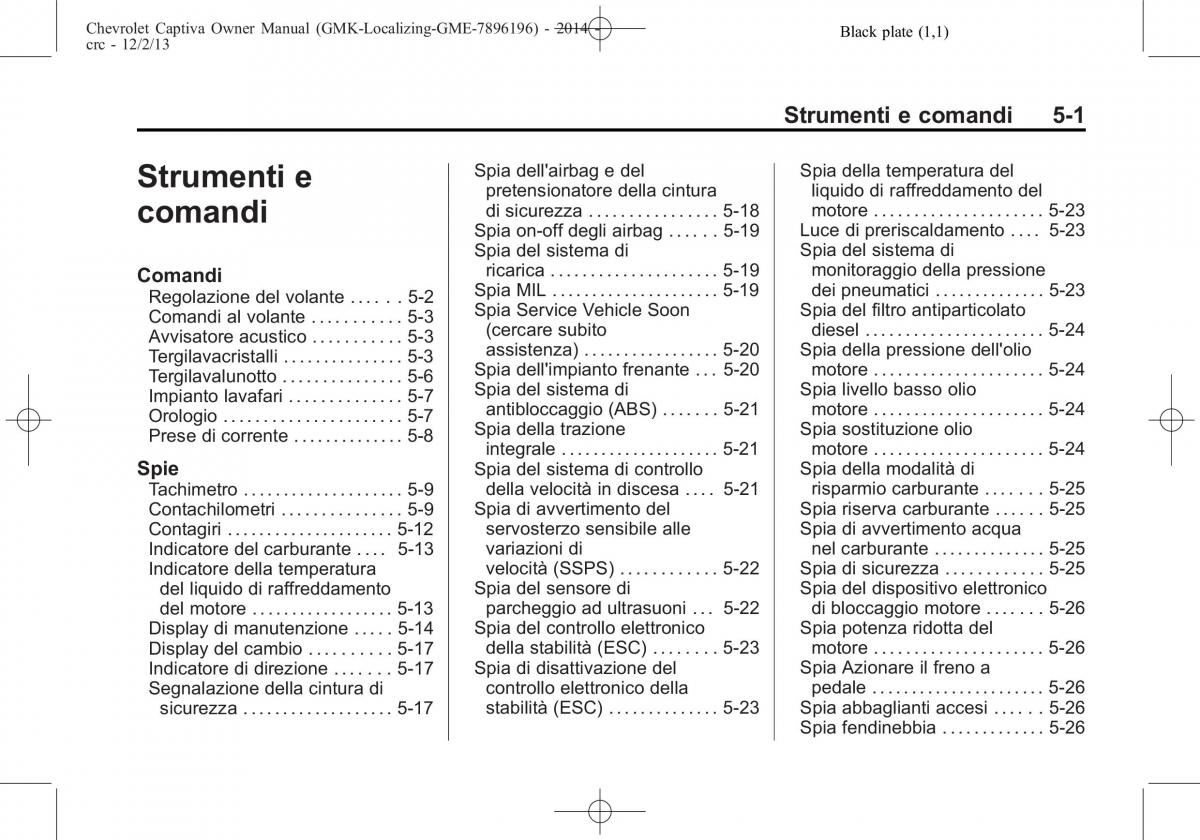 Chevrolet Captiva manuale del proprietario / page 85