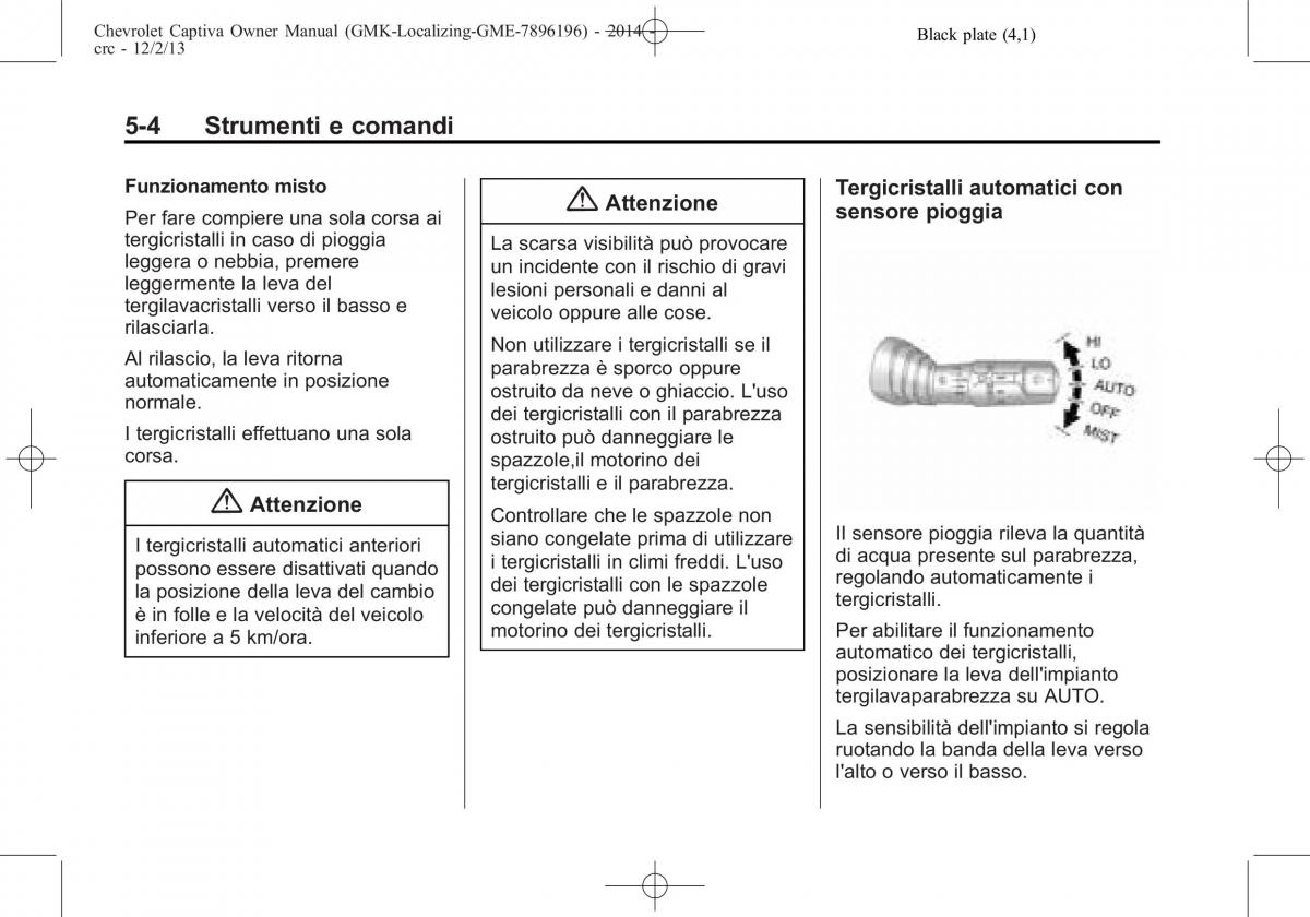 Chevrolet Captiva manuale del proprietario / page 88