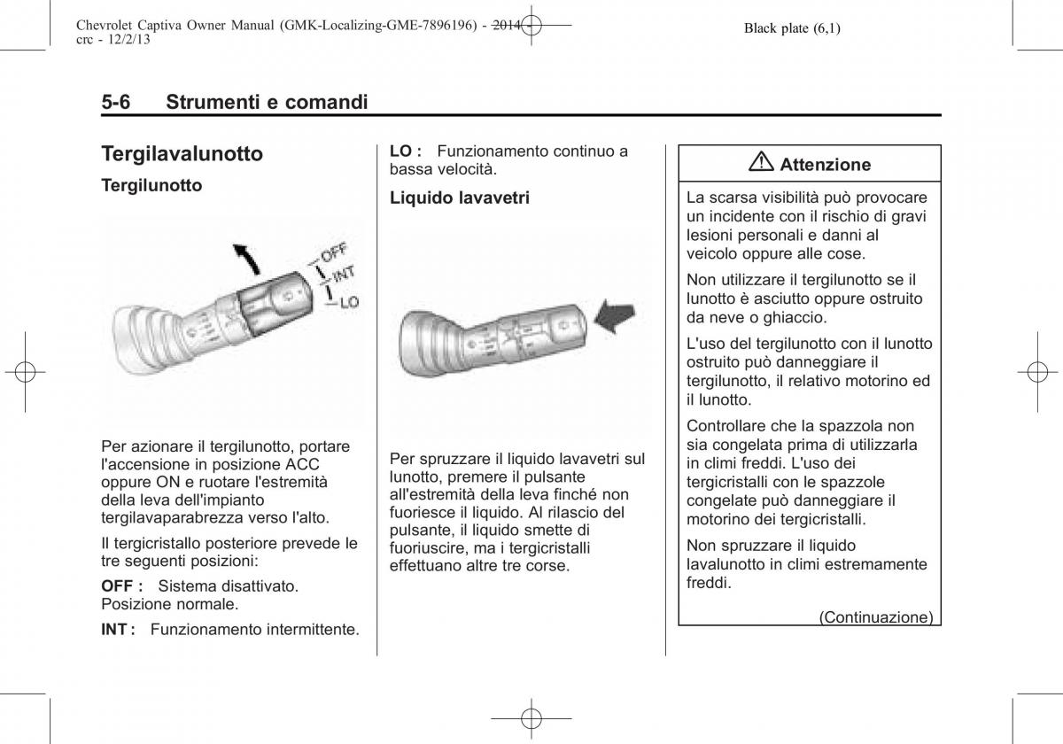 Chevrolet Captiva manuale del proprietario / page 90